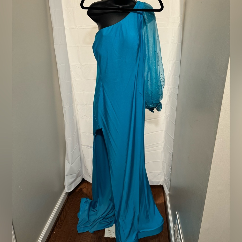 Rachel Allan Vibrant Blue Dress